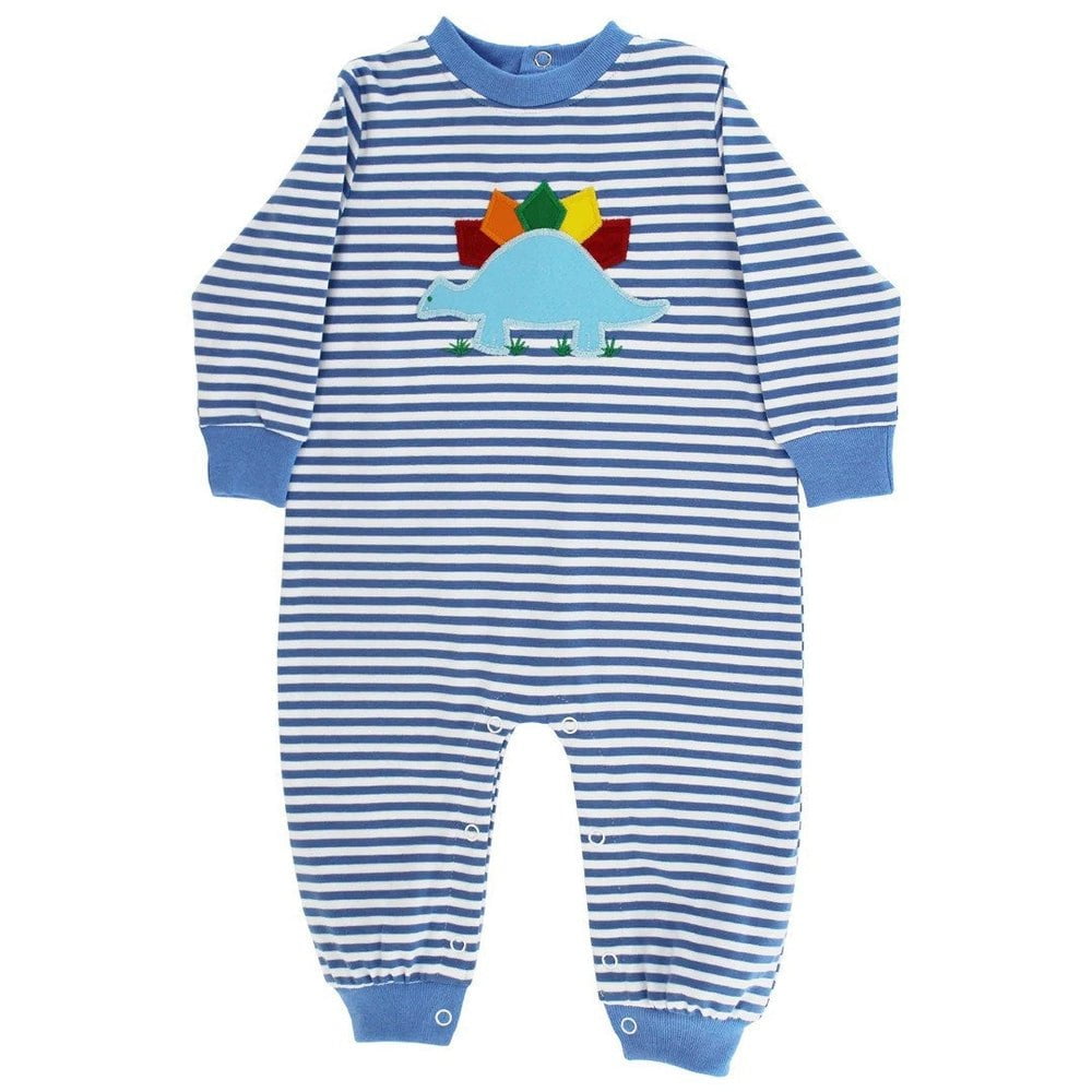 Bailey Boys Infant 3 Mo / Royal Bailey Boys Dino Dave Knit Romper