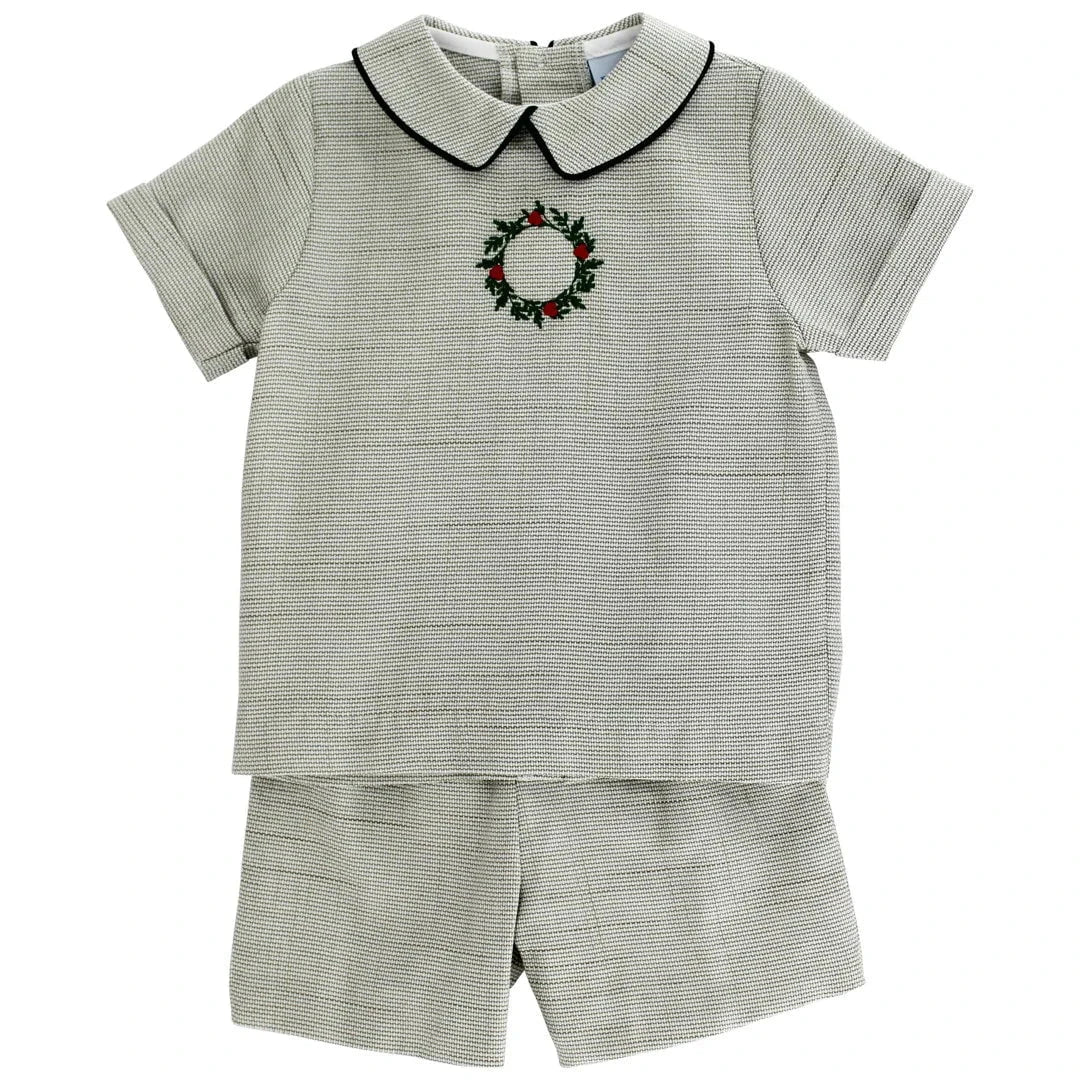 Bailey Boys Dressy Short Set - Laurel Wreath