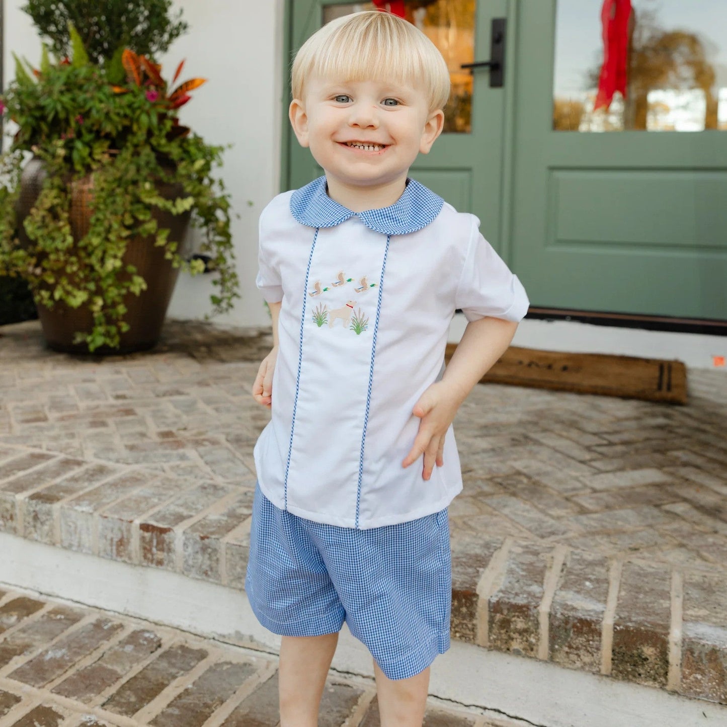 Bailey Boys Duck Hunting Dressy Short Set