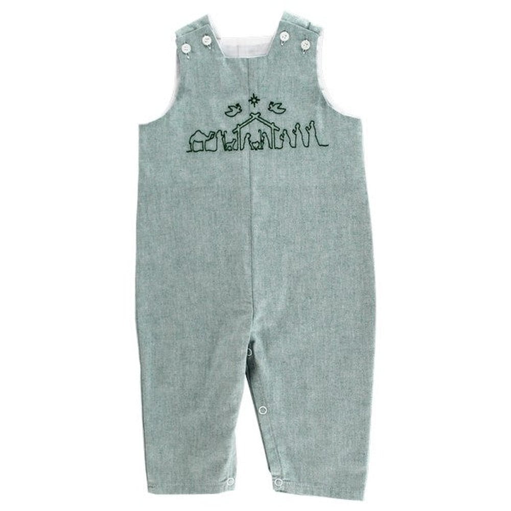 Bailey Boys Toddler 2 Toddler / Green Bailey Boys Nativity Stitch Long John John