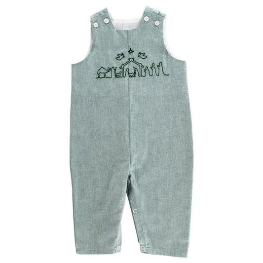 Bailey Boys Toddler 2 Toddler / Green Bailey Boys Nativity Stitch Long John John