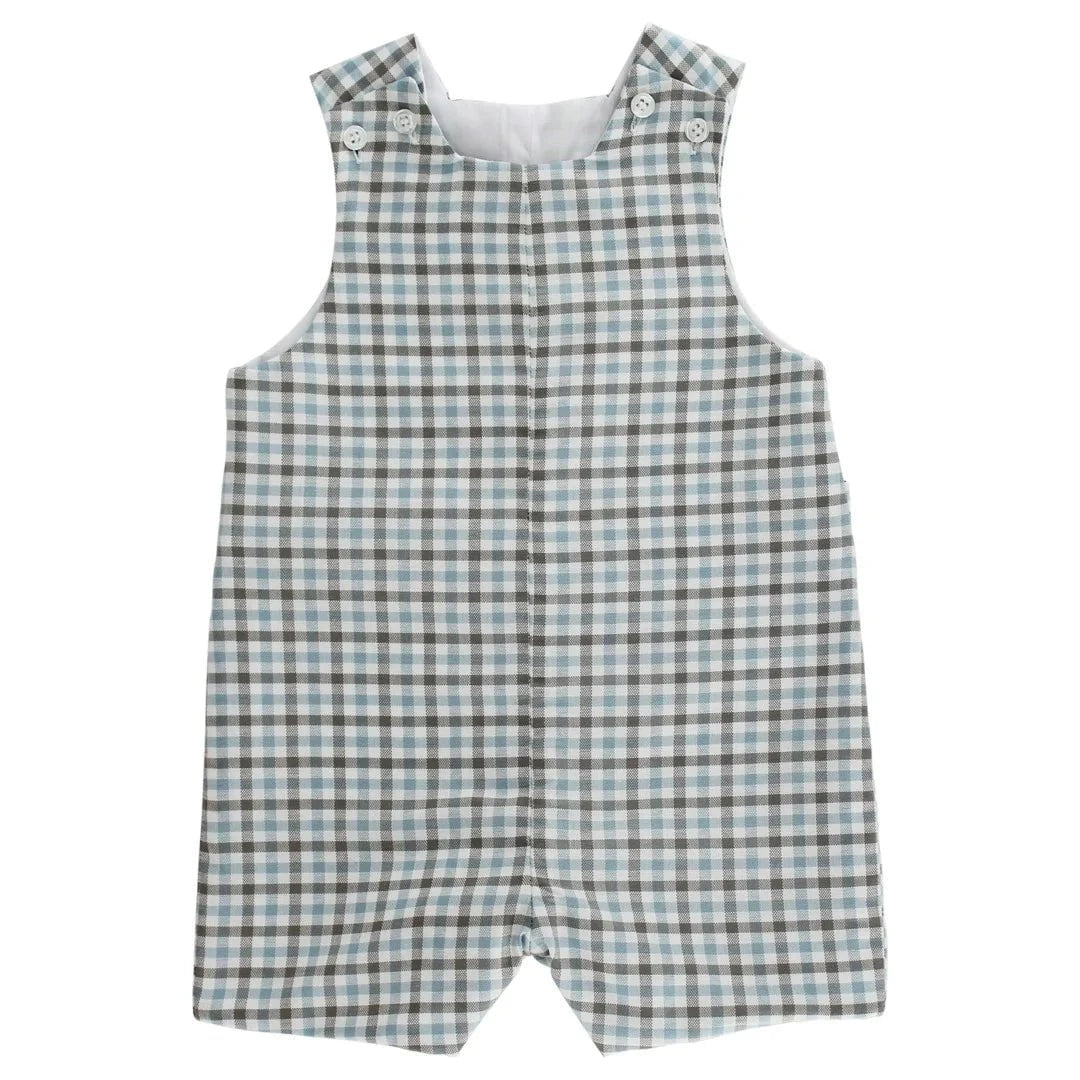 Bailey Boys Pigeon Plaid John John with Tabs