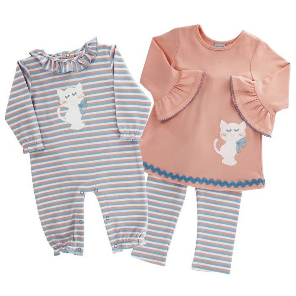 Bailey Boys Infant Bailey Boys Prissy Cat Knit Romper