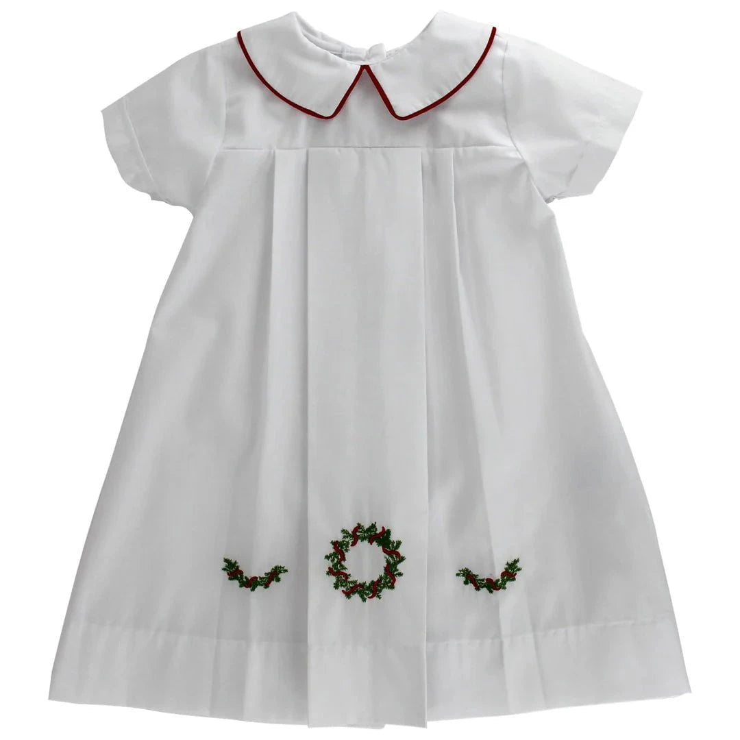 Bailey Boys White Wreath Daygown - Boy