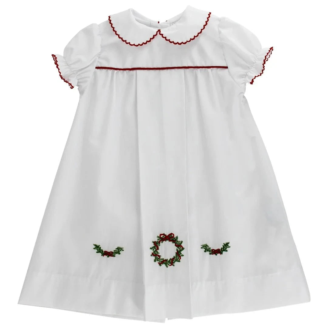 Bailey Boys White Wreath Daygown - Girl
