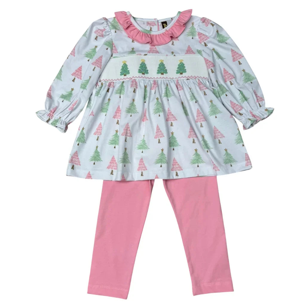 Banana Split Girls Play Sets Multi / 12 Mo Banana Split Girls O' Christmas Tree Legging Set