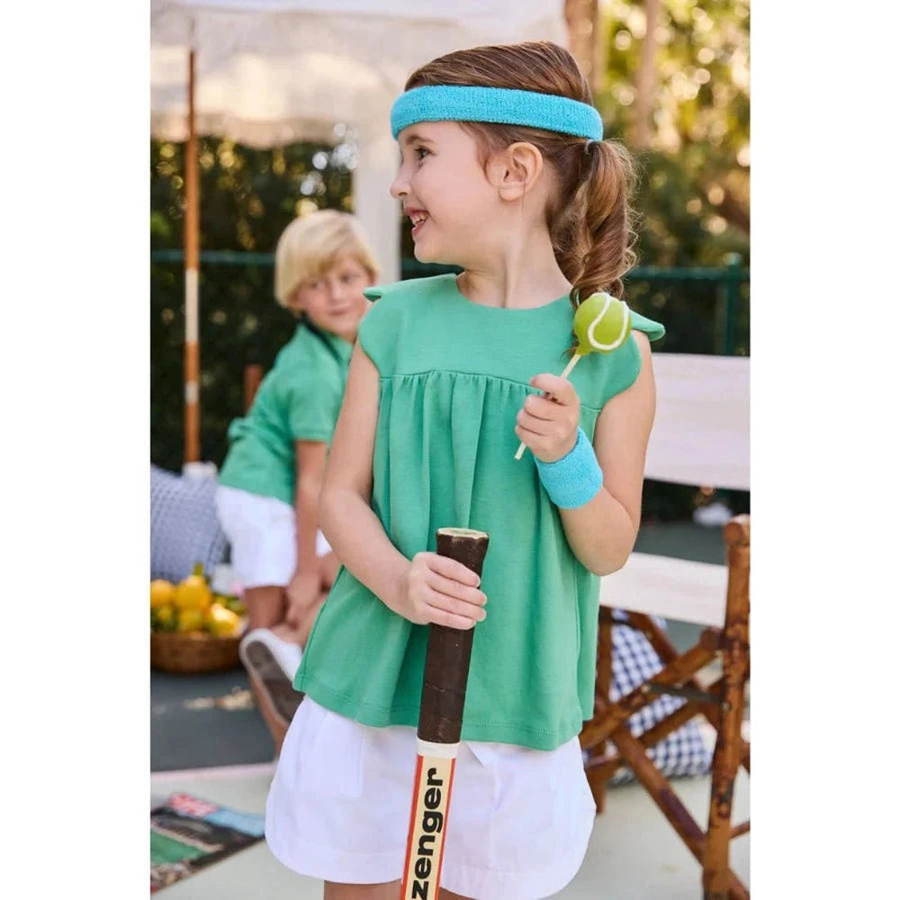Bella Bliss Girls Tatiana Pima Blouse - Green