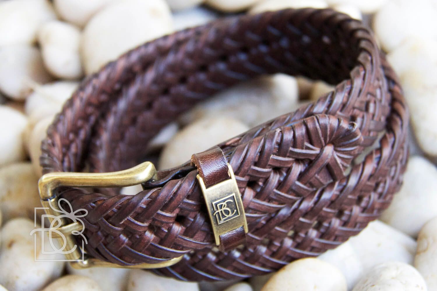 Beyond Creations Brown / 22 Beyond Creations Braided Leather Brown Belt