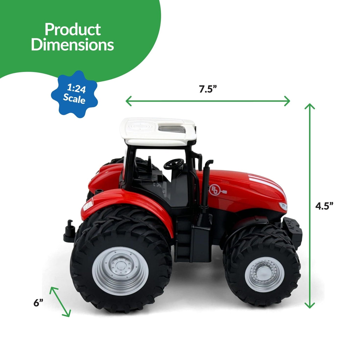 Big Country Toys R/C Tractor Dually - Red
