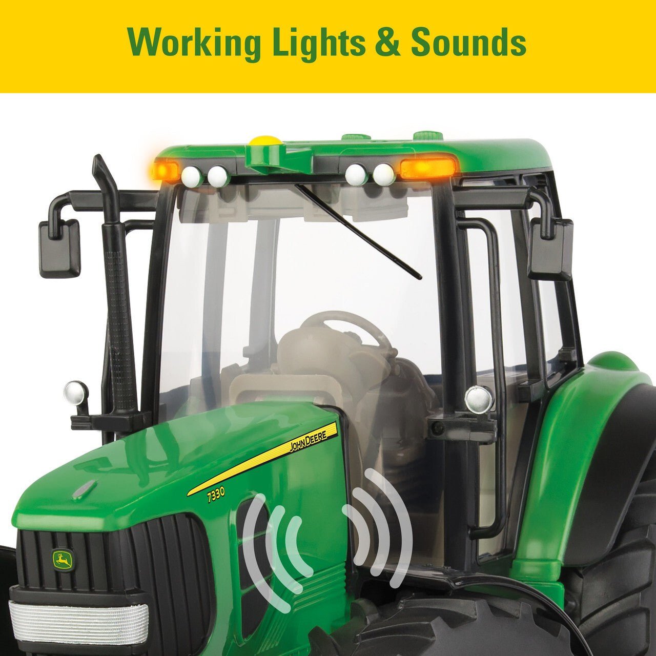 Big Farm Lights & Sounds John Deere 1:16 Scale 7330 Tractor