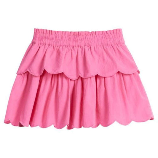 Bisby General Bisby Girls Hot Pink Tiered Skort