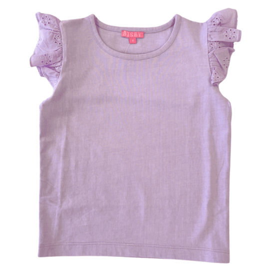 Bisby Girls Lilac Eyelet Tank