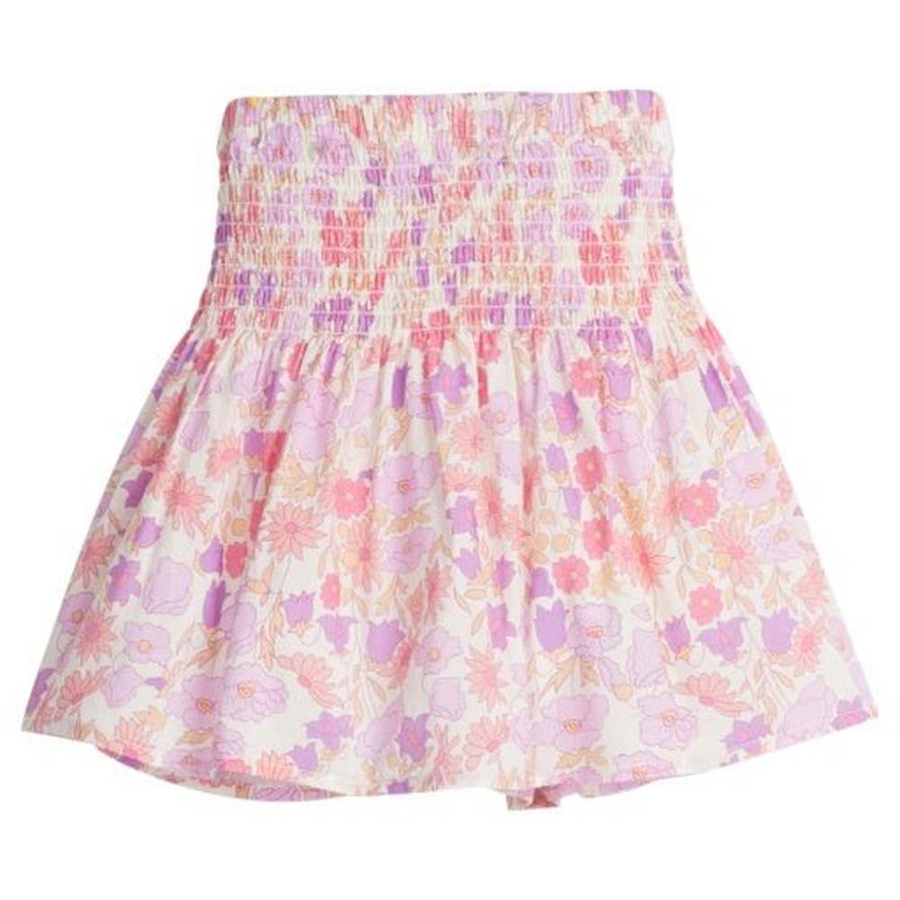 Bisby Girls Lisle Lavender Floral Shirred Circle Skirt babysupermarket