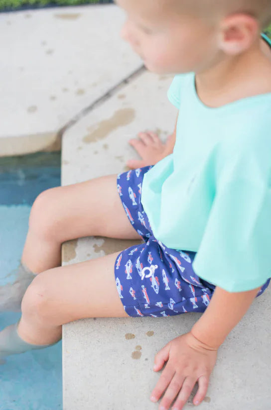 Blue Quail Clothing Co. BlueQuail Boys Swim Trunk - Freshwater