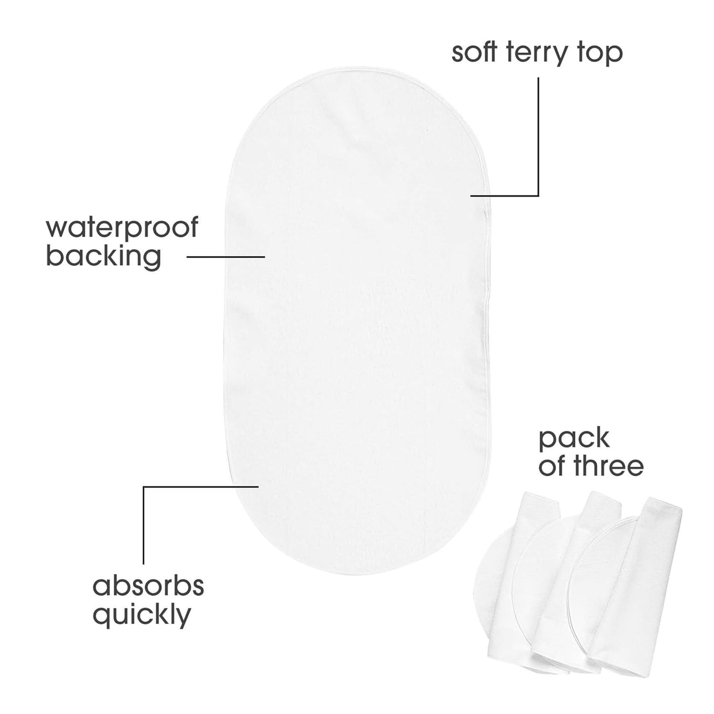 Boppy Changing Pad Liners 3 Pack