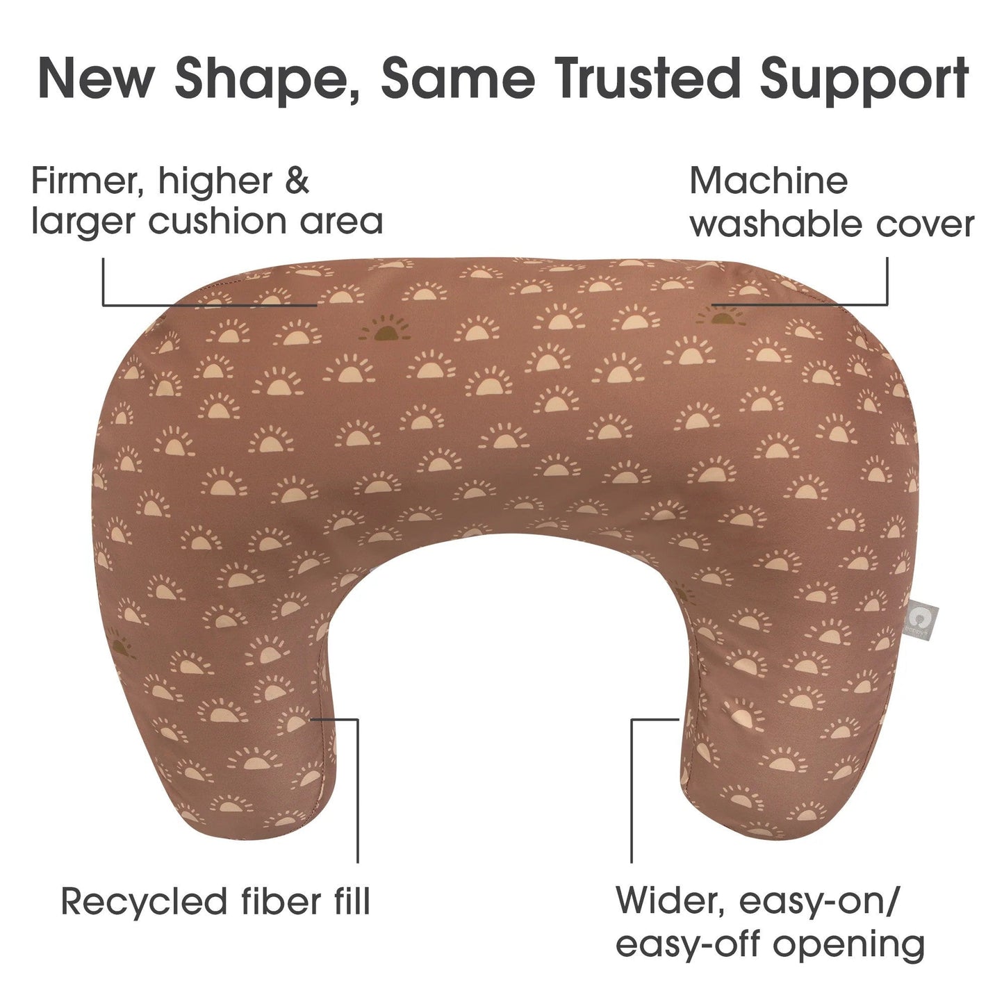 Boppy Nursing Pillow Clay & Gold Suns