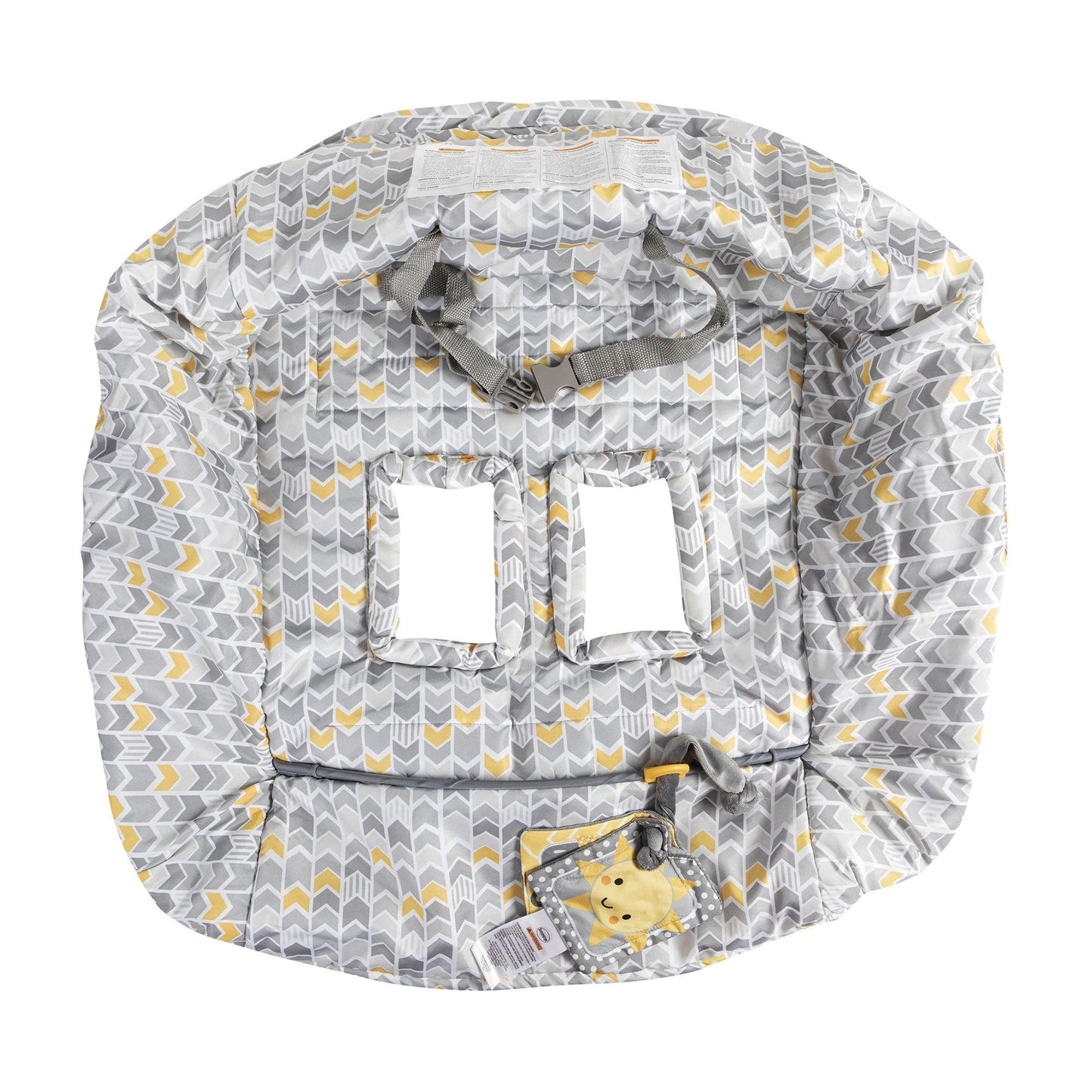 Boppy Shopping Cart & High Chair Cover Sunshine Gray