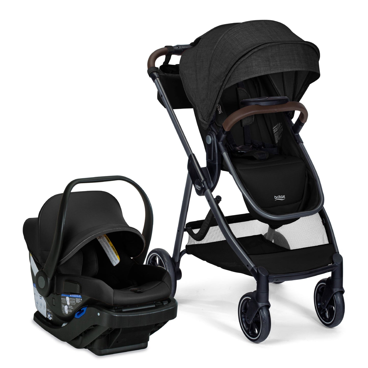 Britax Strollers - Travel Systems Britax Phases Travel System with Arbor Infant Car Seat + StayTight Base