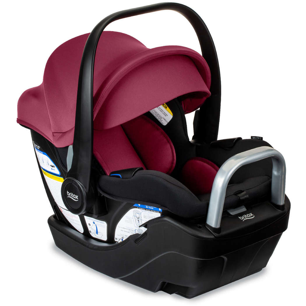 Britax Car Seats - Infant Ruby Onyx Britax Willow S Infant Car Seat + Alpine Base