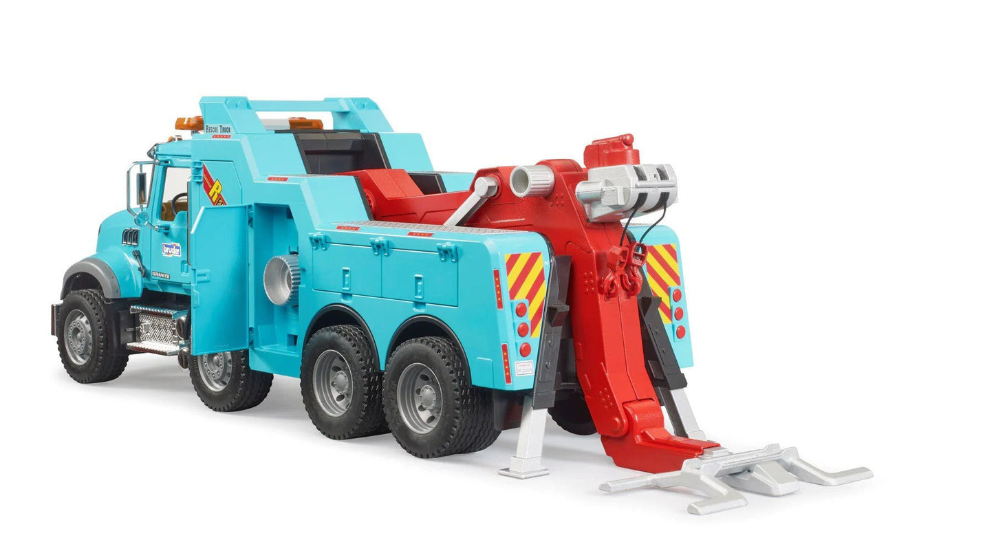 Bruder Mack Granite Recovery and Towing Truck with Light and Sound Module