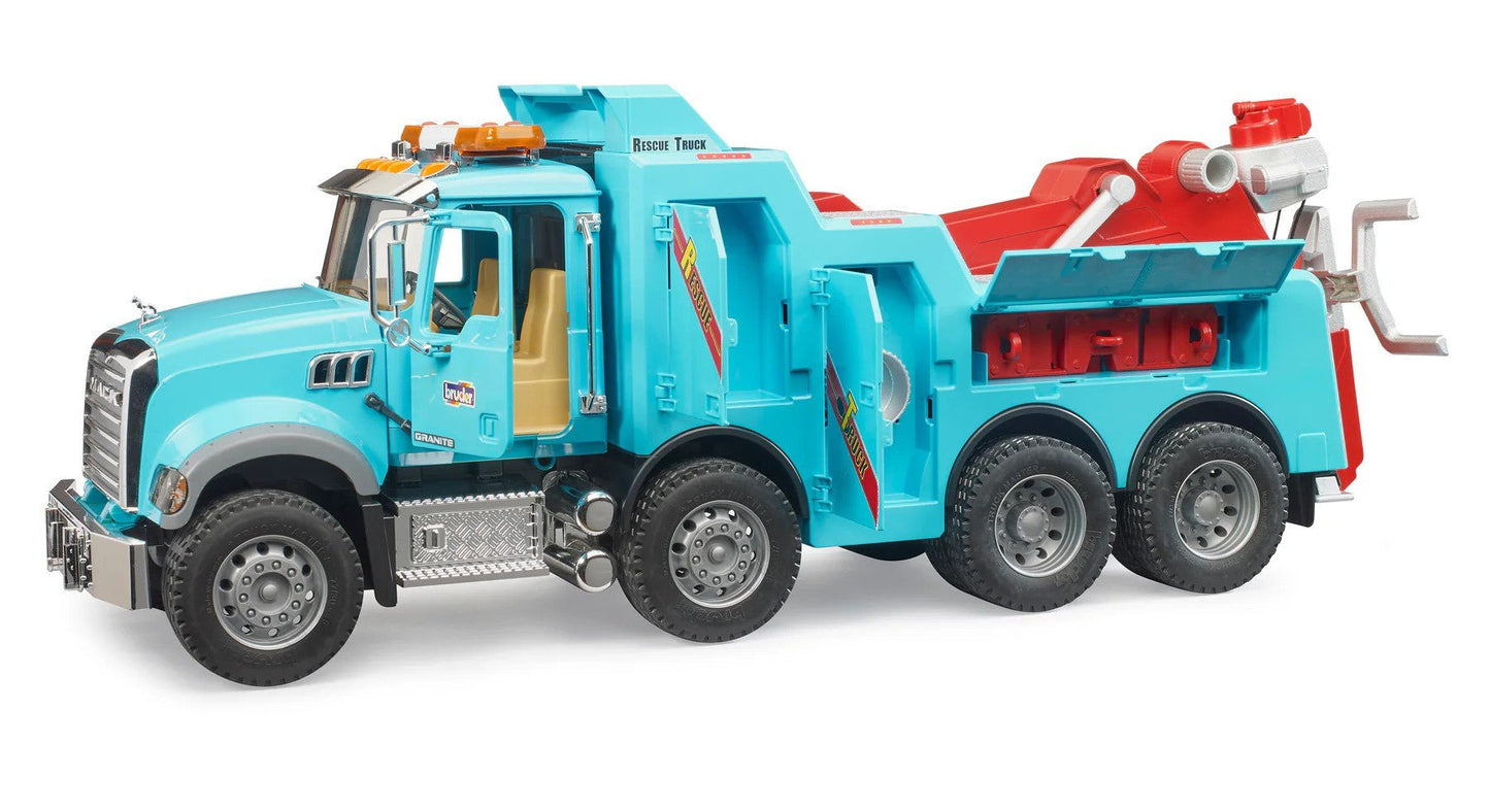 Bruder Mack Granite Recovery and Towing Truck with Light and Sound Module