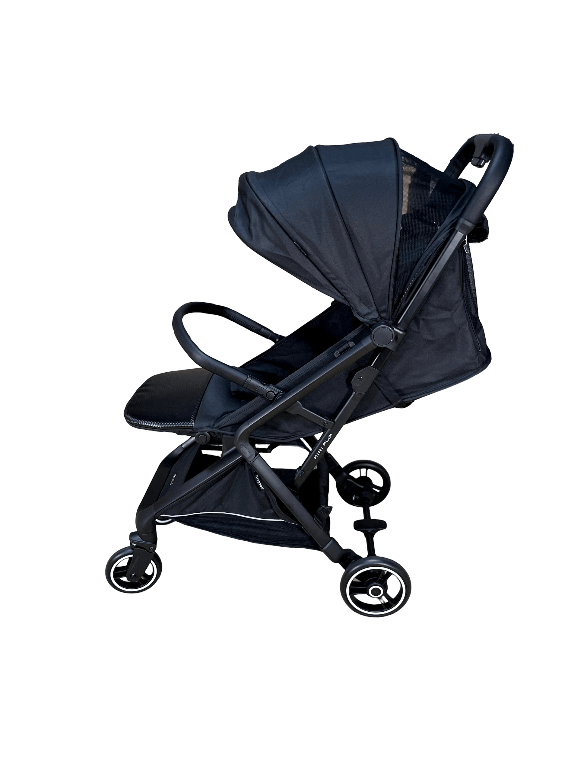 Cangaroo Mini Flip Lightweight Compact Stroller Black