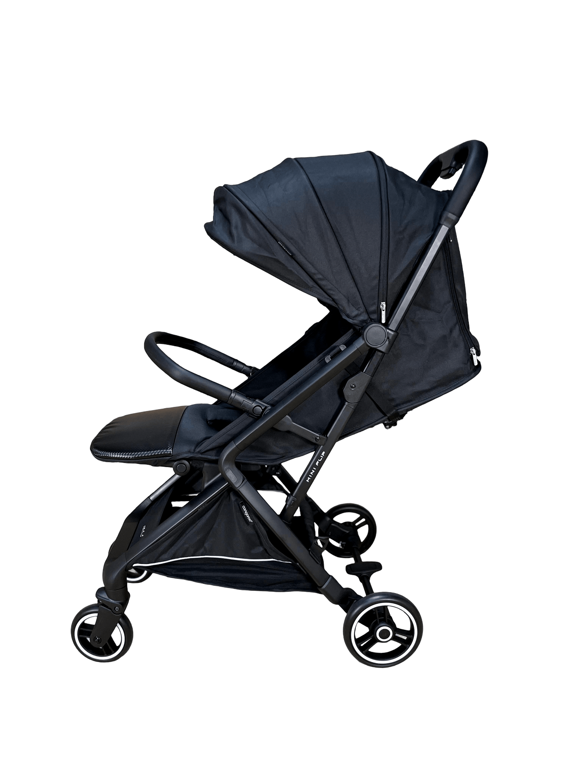 Cangaroo Mini Flip Lightweight Compact Stroller Black