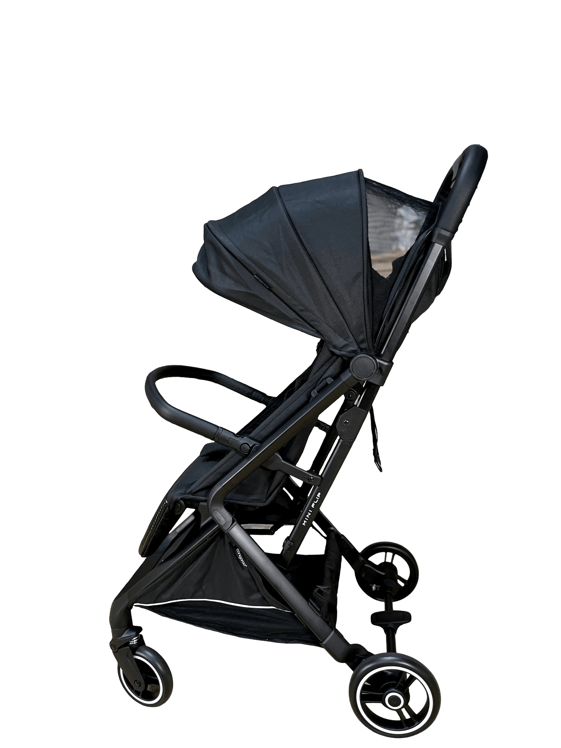 Cangaroo Mini Flip Lightweight Compact Stroller Black