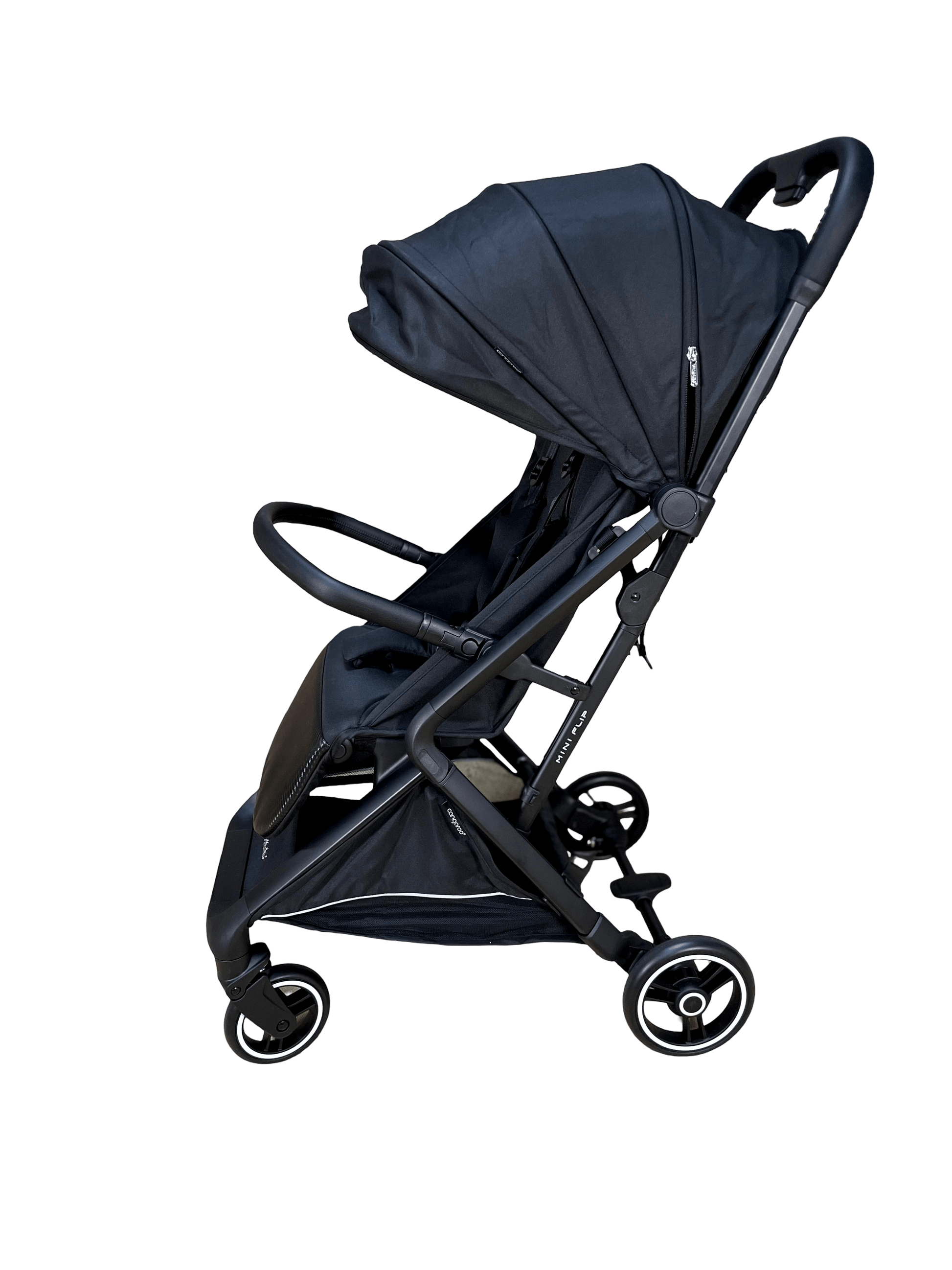 Cangaroo Mini Flip Lightweight Compact Stroller Black