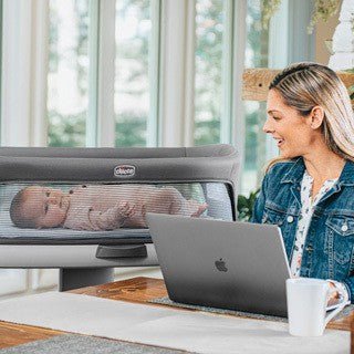 Chicco Close to You SE Bedside Bassinet - Charcoal