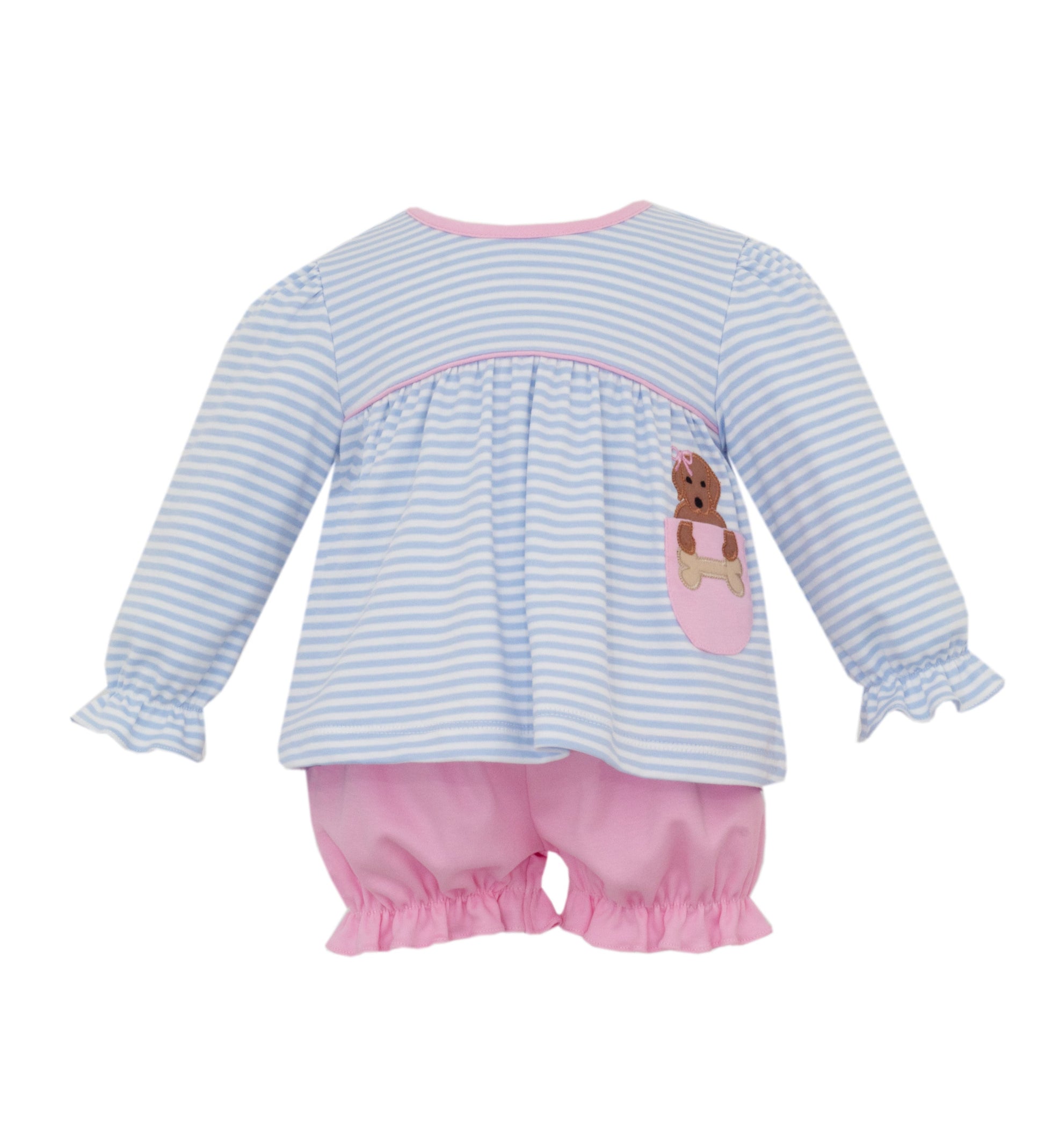 Claire & Charlie Labs Knit Bloomer Set