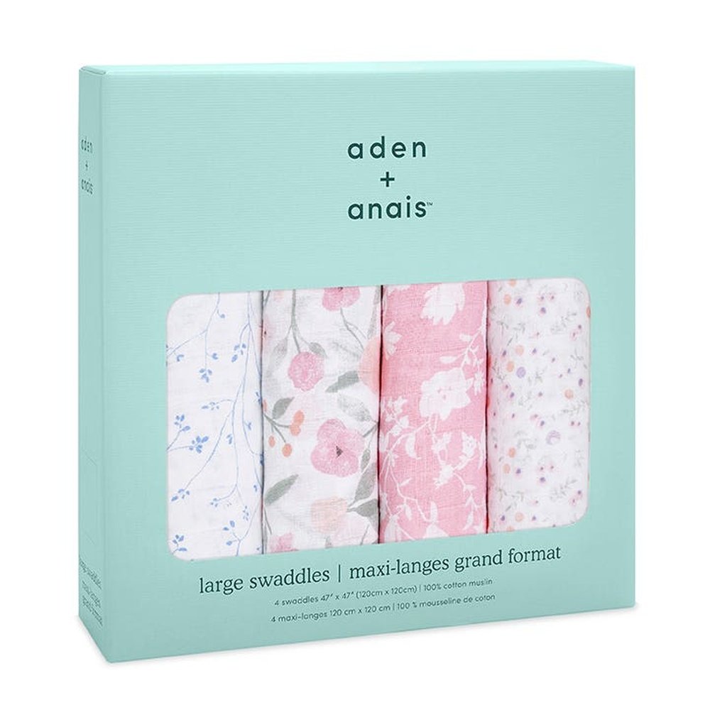 Classic Muslin Swaddles 4PK Ma Fleur