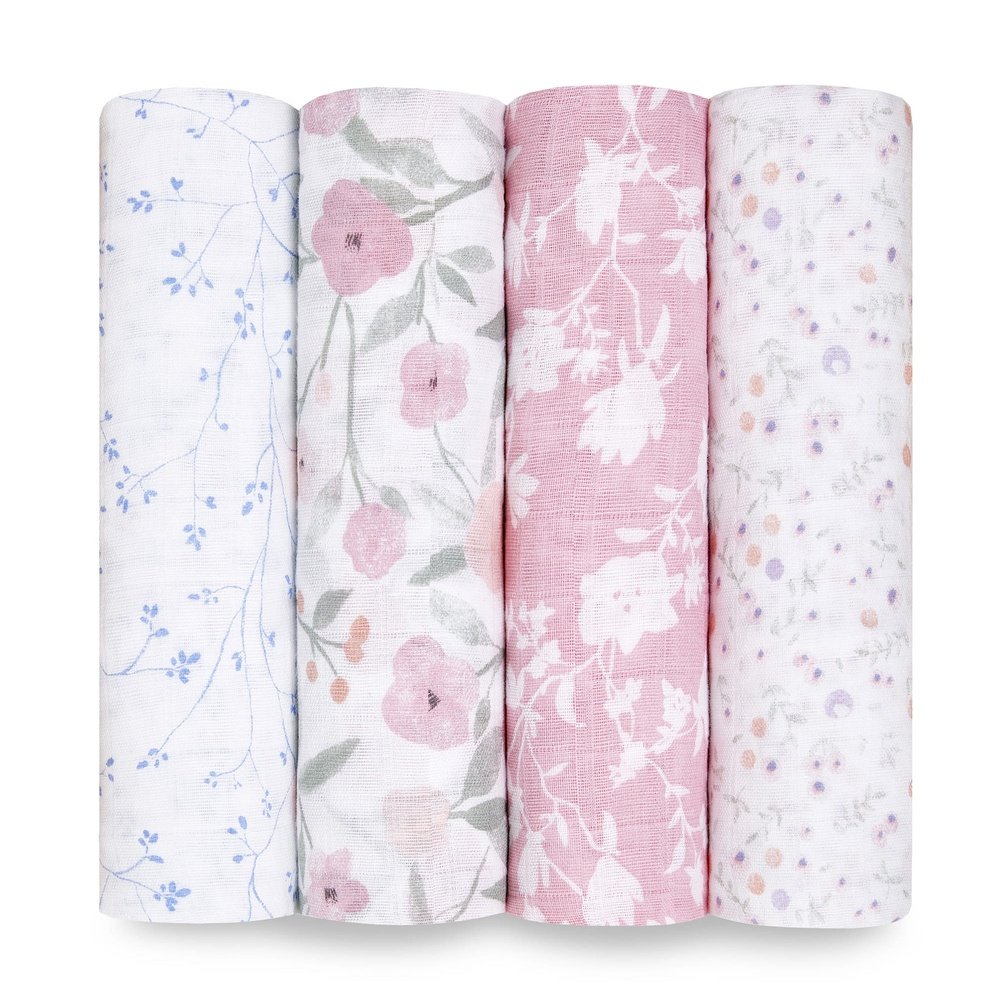Classic Muslin Swaddles 4PK Ma Fleur