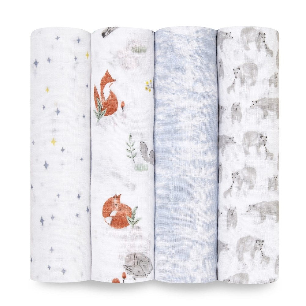 Aden + AnaisClassic Muslin Swaddles 4PK NaturallyBabysupermarket
