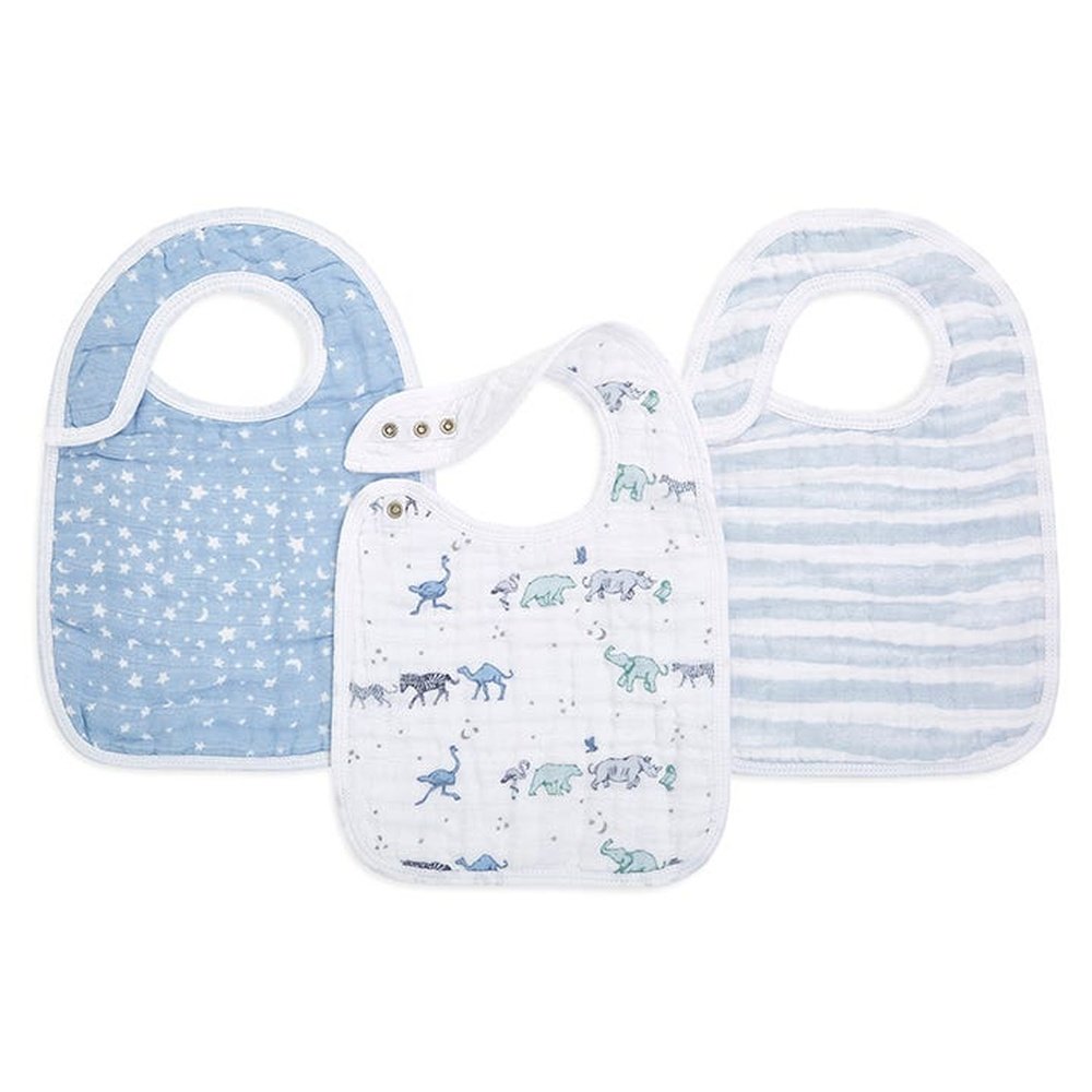Aden + AnaisClassic Snap Bibs 3PK Rising StarBabysupermarket