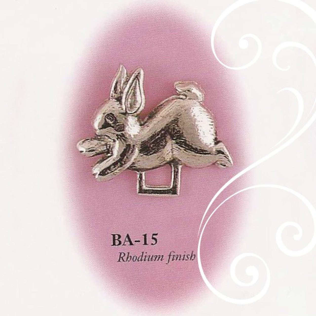 Collectables America Apparel & Gifts Silver Collectables America Bunny Pacifier Holder