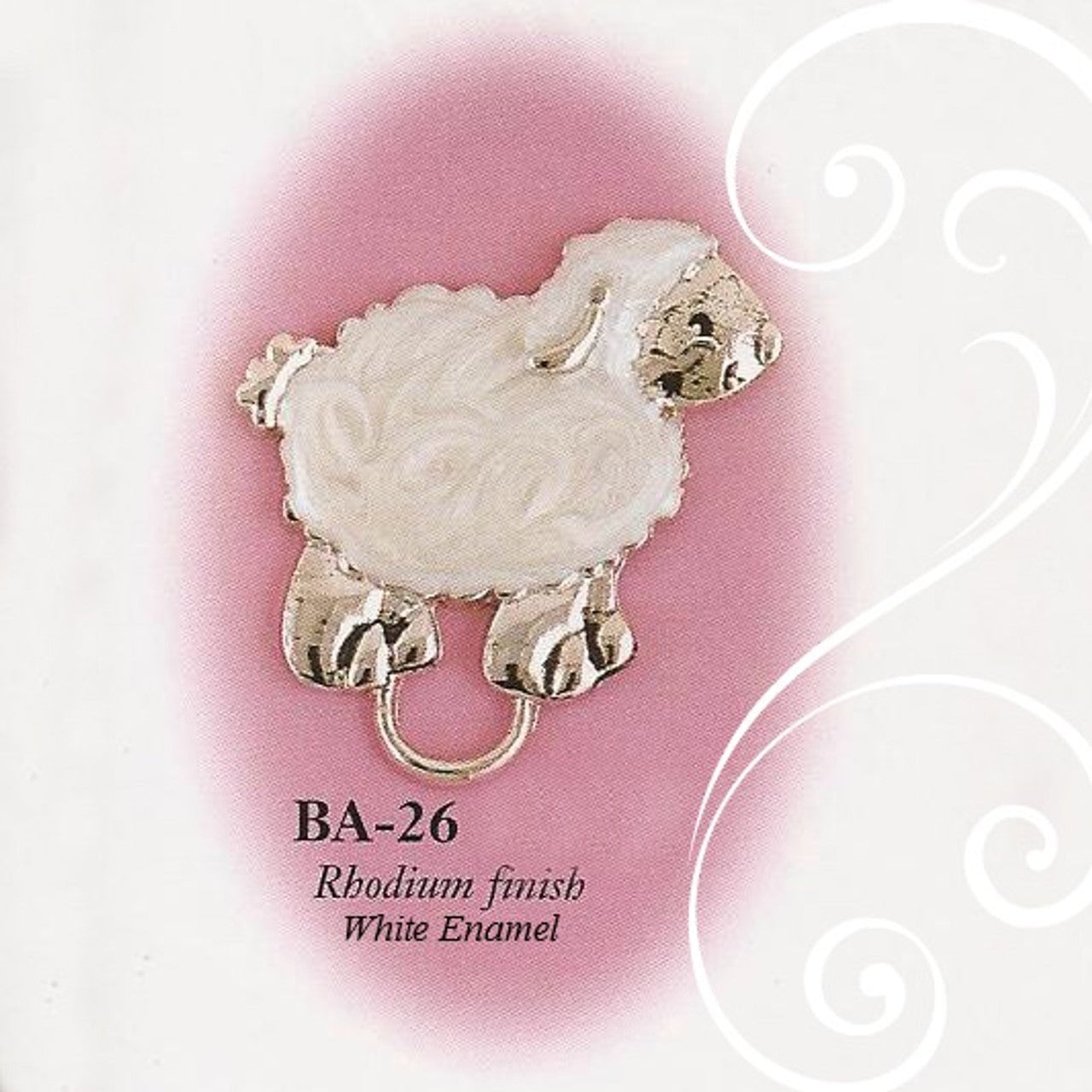 Collectables America Apparel & Gifts Silver Collectables America Lamb Pacifier Holder