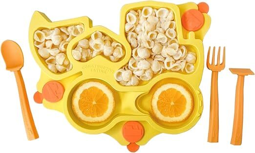 Constructive Eating Baby Care Constructive Eating Constructive Baby Truck Plate Yellow