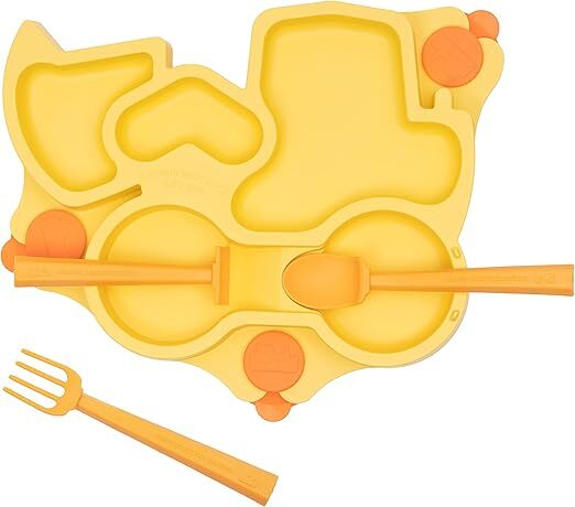 Constructive Eating Baby Care Constructive Eating Constructive Baby Truck Plate Yellow