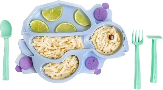 Constructive Eating Baby Care Constructive Eating Constructive Baby Turtle Plate Blue