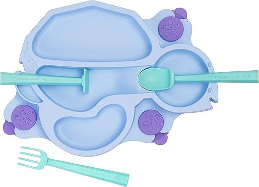 Constructive Eating Baby Care Constructive Eating Constructive Baby Turtle Plate Blue