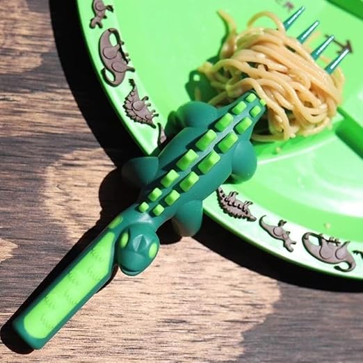 Constructive Eating Baby Care Constructive Eating Dino Fork Green