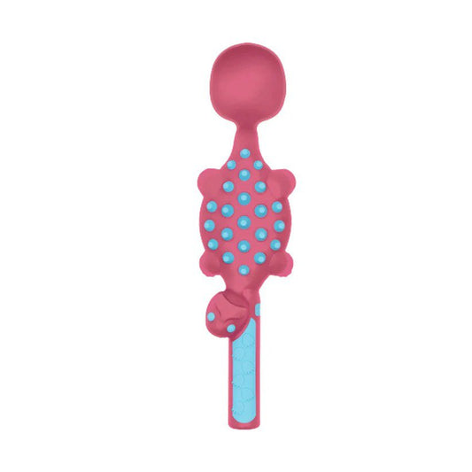 Constructive Eating Baby Care Constructive Eating Dino Spoon Pink