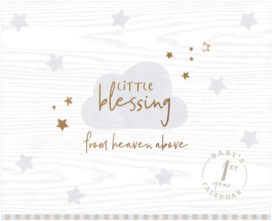 CR Gibson Little Blessing From Heaven Above Baby's First Year Calendar