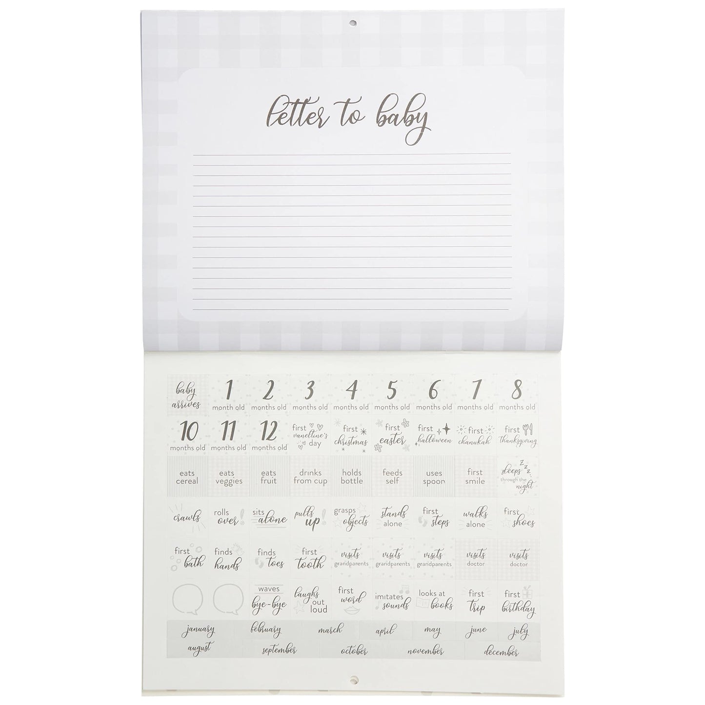 CR Gibson Welcome Baby First Year Calendar