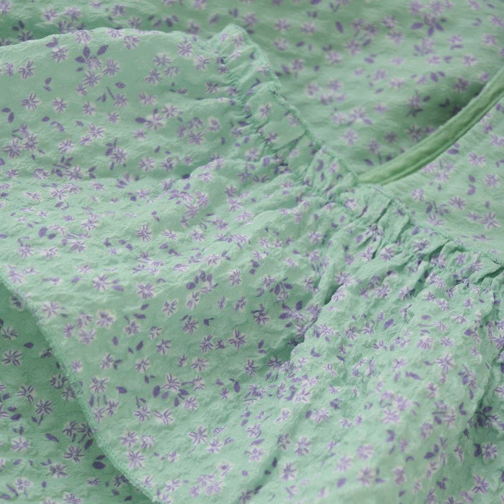 Creamie Girls Mint Lavender Floral Dress