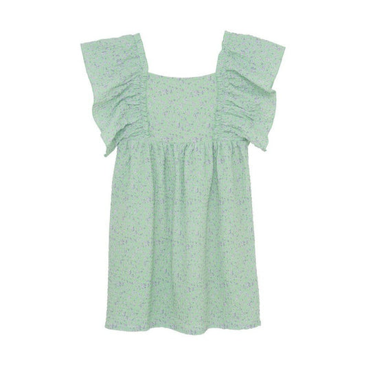 Creamie Girls Mint Lavender Floral Dress