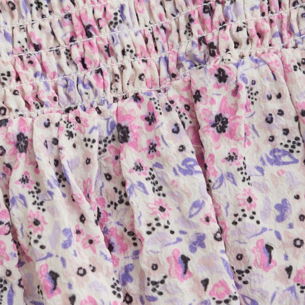 Creamie Girls Apparel / Dresses / Tween Creamie Girls Pink and Purple Floral Smocked Dress