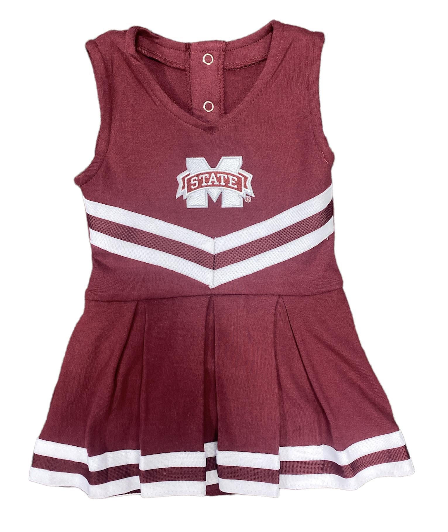 Creative Knitwear Solid Cheer Bodysuit Dress MSU Maroon