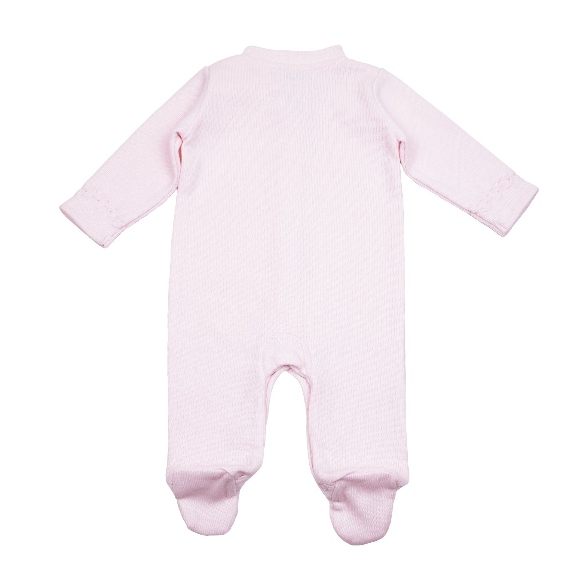 Cuclie Baby Hand Smocked Layette Footie - Pink